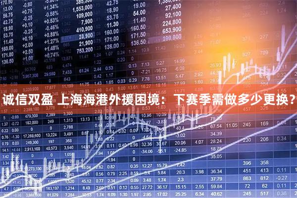 诚信双盈 上海海港外援困境:下赛季需做多少更换?