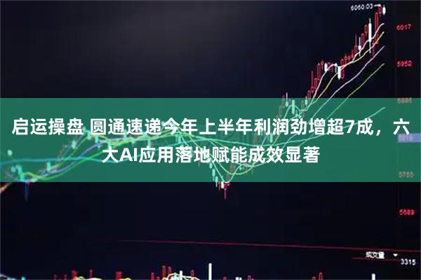 启运操盘 圆通速递今年上半年利润劲增超7成,六大AI应用落地赋能成效显著